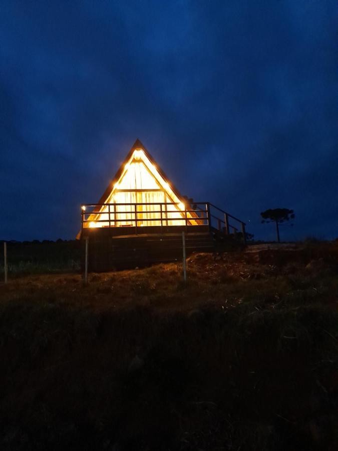 Chale A-Frame Da Fazenda Vila Bom Jardim da Serra Exterior foto